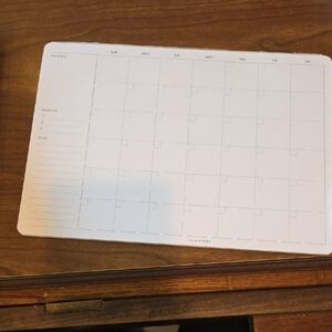 White Desk Calendar Planner